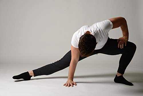 Great Soles Tabbed Grip Socks for Men - Non Slip Yoga Socks for Pilates, Barre, Ballet and Everyday Wear
