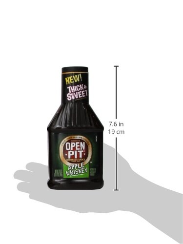 Open Pit Barbecue Apple Whiskey BBQ Sauce, 18 Ounce (4 Pack)