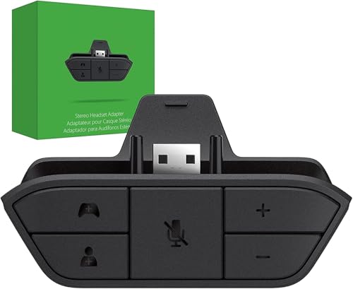 Adaptador Headset Compatível para Xbox One Series S X P2 P3 Áudio Estéreo Para Fone E Microfone No Controle Com Botões De Volume Para Jogos Online