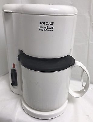 Black & Decker 4 Cup Thermal Carafe Coffeemaker Coffee Maker White DCM20WH
