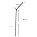 Hestya 10 Pieces Reusable Stainless Steel Straws, Metal Drinking Straws, 5 Colors, Fits 20 or 30 oz Tumbler, Cleaning Brush Included