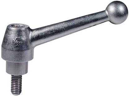 Kipp KHT-46 Steel Ball Knob Adjustable Handle 5.19 Inch Long, 3/4-10 x 2.36 thd.
