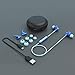 Bluetooth Headphones WRZ S8 Wireless Earbuds Magnetic Mic Sport Running Workout Gym Travelling 10 Hours Playtime Waterproof Earphones for Android iOS Cell Phones Laptops Tablets (Blue)