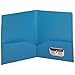 Blue Heavy Duty Plastic 2 Pocket Presentation Folder (9x12) - Sold individually