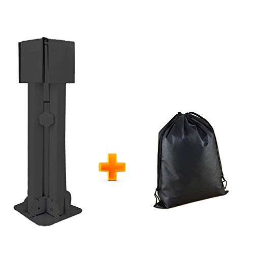 SANDEGOO Christmas Tree Stand, Holiday Article Foldable Artificial Christmas Tree Metal Ornament Holder Universal Model Adjustable (Black) - Thumbnail 2