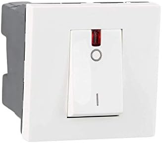 Legrand Arteor 1-Way Double Pole Switch With Indicator – 32 A / 40 A, 250 V Ac (White, Pack Of 4)