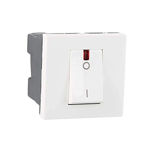 Legrand Arteor 1-Way Double Pole Switch With Indicator – 32 A / 40 A, 250 V Ac (White, Pack Of 4)