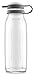Ello Elsie Glass Water Bottle with Silicone Stopper, 22 oz, Elsie Gray