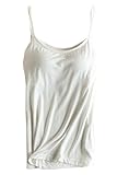 Cutiefox® Women's Modal Built-in Bra Padded Active Strap Camisole Tanks Tops