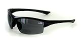 Aloha Eyewear Stone Creek MX1 Men's Wrap-Around Bifocal Reading Sunglasses (Black w/Smoke +2.00)