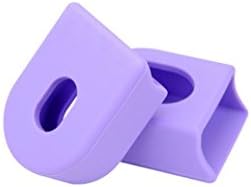 Bicycle Crank Protectors Mountain Bike Silicone Sleeve Cover Road Bike Gel Crankset Universal Bicycle Crankset Crank Cover Arm Boots/Protectors（2Pcs Purple）