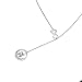 YFN 925 Sterling Silver Two-Tone Ship Anchor Rudder Pendant Necklace Jewelry for Women Girls (Red)