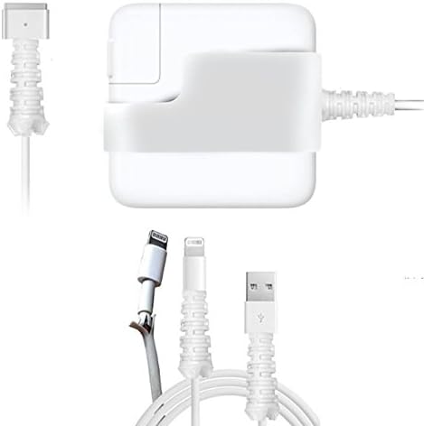 The Fray Fix Total protection Pack (For 45, 60 and 85 watt power cord and iphone lightning cord)(WHITE) …
