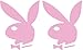 2 Playboy Bunny Logo Vinyl Decal Sticker Auto Car Pink