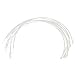 CJESLNA 6 Pair of Stainless Steel Handmade Bra Underwire Replacement - Silver, D Cup