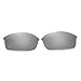 Walleva Replacement Lenses for Oakley Flak Jacket Sunglasses -Multiple Options Available (Titanium Mirror Coated - Polarized)