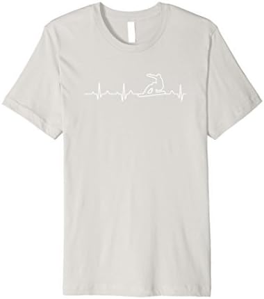 Mens Funny I Love Snowboard T-Shirt, Cute Ski Vacation Gift Small Silver