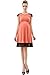 Momo Maternity Lace Insert Skater Dress - Coral M