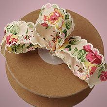 Kraft Klassics 1 Roll of Vintage Floral Ribbon - 1" x 10 Yds (Luzna)