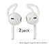 Silicone Sport Tips (2 Pairs) for The Apple Earpods and Earbuds Compatible with iPhone 7/6 / 6S / 6 Plus/ 5S/ 5C/ 5 Earphones Headphones Earbuds by Pantheon