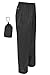 Mountain Warehouse Pakka Mens Rain Pants - Waterproof Hiking Pants Black Medium
