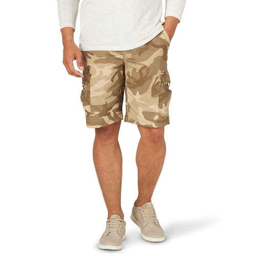 Lee Men's Extreme Motion Crossroad Cargo Short, New Mountain Lion Camo, 32