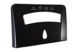Toilet Seat Cover Dispenser by Oasis Creations -Wall Mount - Heavy Duty Commercial or Residential - Black Smoke