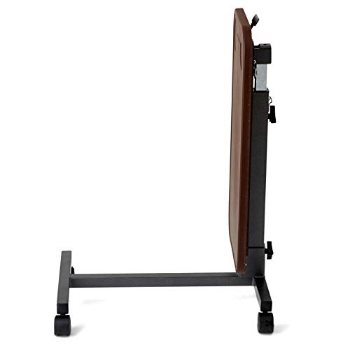 Medline MDS108015 FoldFlat Overbed Table, Walnut Pricepulse