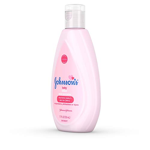 JOHNSON'S Moisturizing Baby Lotion With Coconut Oil, Hypoallergenic 1.7