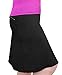 Kosher Casual Skirt with Shorts Underneath, Swim Skirt with UPF 50+ Protection Small Black