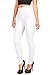 Vibrant Women's Juniors Classic High Waist Denim Skinny Jeans, White, Size 15.0
