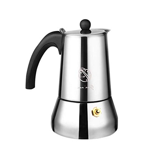 Foliner Espressokanne, Edelstahl Mokkakanne, Für Alle Elektroherde, Edelstahl 304, Espressokocher Für Induktion 4-6…