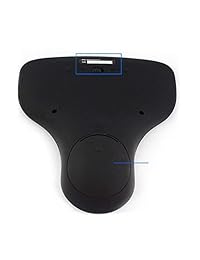 Sreega N5901 Mini 1000 ppp Teclado inalámbrico de mano de 70 teclas con mouse Trackball