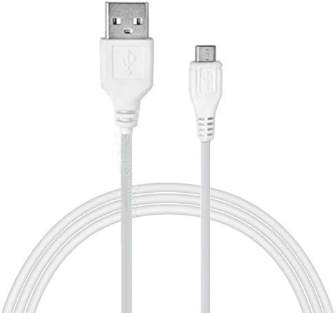 Consoletronic White 0.5 Meter / 1.5ft long Micro USB Data/Sync/Charger Cable Lead Wire For, Mobile Phone Samsung Galaxy J1