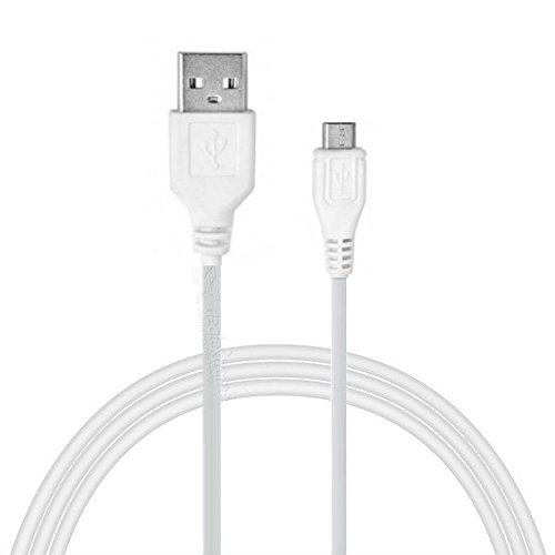 Consoletronic White 0.5 Meter / 1.5ft long Micro USB Data/Sync/Charger Cable Lead Wire For - Mobile Phone Samsung Galaxy J1, J2, J3, J5 & J7 (0.5 METRE)