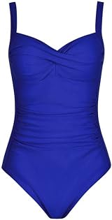 WIN.MAX One Piece Swimsuit Tummy Control Ruched Padded Plus Size UK20 view 4