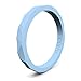 Enso Silicone Ring/Wedding Band. Hammered Design for Men and Women Color: Carolina Blue. Size: 6