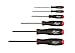 Bondhus 74686 Set of 6 Balldriver Screwdrivers with ProHold Tip, ProGuard Finish, sizes 1.5-5mm
