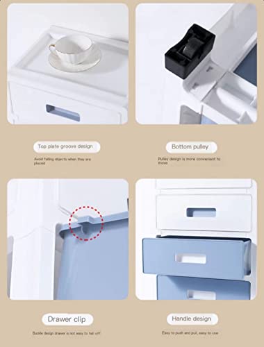 CAMLEO Plastic Drawer Storage Cabinet Toys Storage Box 5 Layer ï¼Œwith Wheels containers for Kitchen Bathroom Storage Cabinet for Clothes,Toys,Bedroom - (26D x 35W x 70.5H centimeters ± 0.5-1cm)