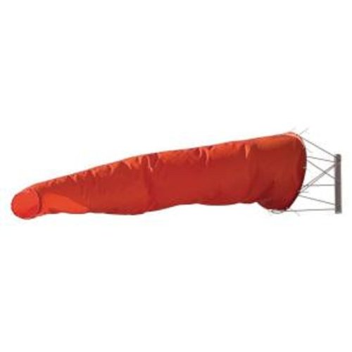 Safety Flag WS24 24 by 96 Wind Sock Vinyl, Red/Orange