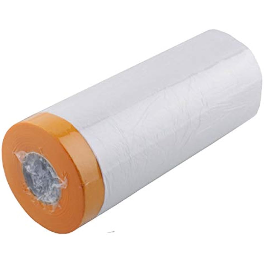 PreTaped Masking Film Poly Surface Painting Protection Cover Auto
