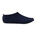SHOESKISS Barefoot Water Skin Shoes for Women Men's Kids Aqua Socks Surf Pool Yoga Beach Swim Exercise (6. XXXL(US M:11-12), Navy)