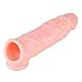 Beauty7 Penis Extender Sheath Scrotum Testicles Ring Prolong Ejaculation Length Girth Enhancer Longer Cock Enlargement Sleeve Reusable
