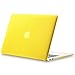 Kuzy Rubberized Hard Case Cover SeeThru for New MacBook Air 13.3-Inch - A1369/A1466 - Aluminum Unibody - Yellow
