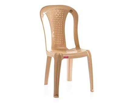 VARMORA ARMLESS Dine Chair (Set of 2) (Marble Beige)