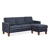 Novogratz DA036SEC-BL Bowen Sectional Sofa with