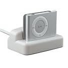 White 2 in 1 Multi Function Cradle for Apple iPod Shuffle 2nd Generation