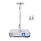 Universal Projector Wall Ceiling Mount Hanger 360&deg;Rotatable Head with Extendable Length 11.8 Inch to 19.7 Inch / 11 lbs Load Mounting Bracket for DBPower T20 RD-810 DRJ TENKER GooDee ELEPHAS Projector