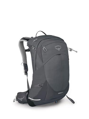 Osprey Stratos Mens Backpack, 24L, Tunnel Vision Grey, O/S