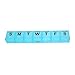 Lifehapps Jumbo Weekly Pill Box-The Perfect BPA Free Extra Large Medication Organizer Weekly Storage Case for Your Supplements, Vitamins and Medications (3XL) Blue
